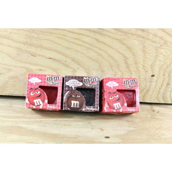 M & M Scented Candles Glass Lot of 3 Cinnamon Chocolate - Picture 2 of 4